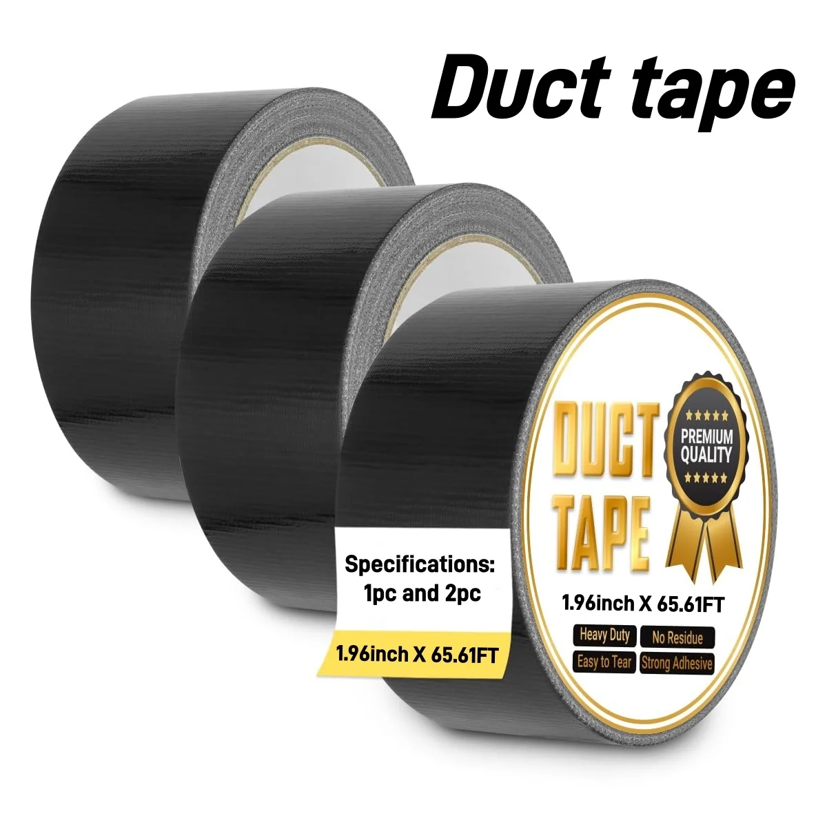 Heavy Duty Pipeline Tape, Waterproof for Indoor and Outdoor Maintenance, Strong Adhesion, No Residual Masking Tape