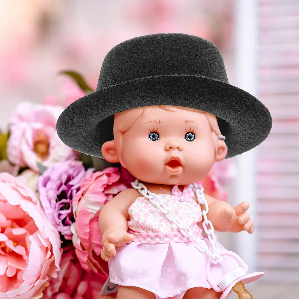 12Pcs Craft Miniature Cowboy Hats for High Class Material Not Easy to Deform Elegant Decorations