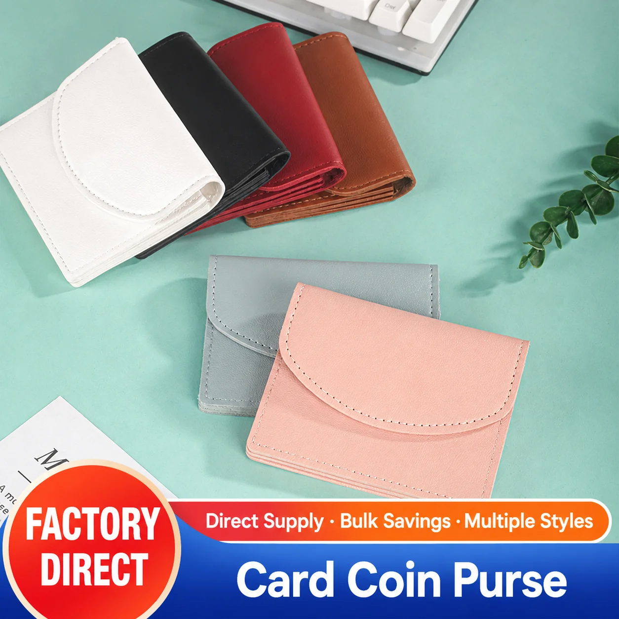 Mini Bi Fold Wallet Bi Fold Solid Color Wallet Multi Functional Wallet Multi Functional Card Holder For Shopping Driver License