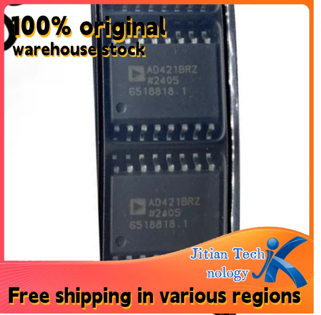 100% original inventory 1PCS AD421BRZ logo AD421BR SOIC-16 Digital-to-analog converter chip IC Channel direct sales