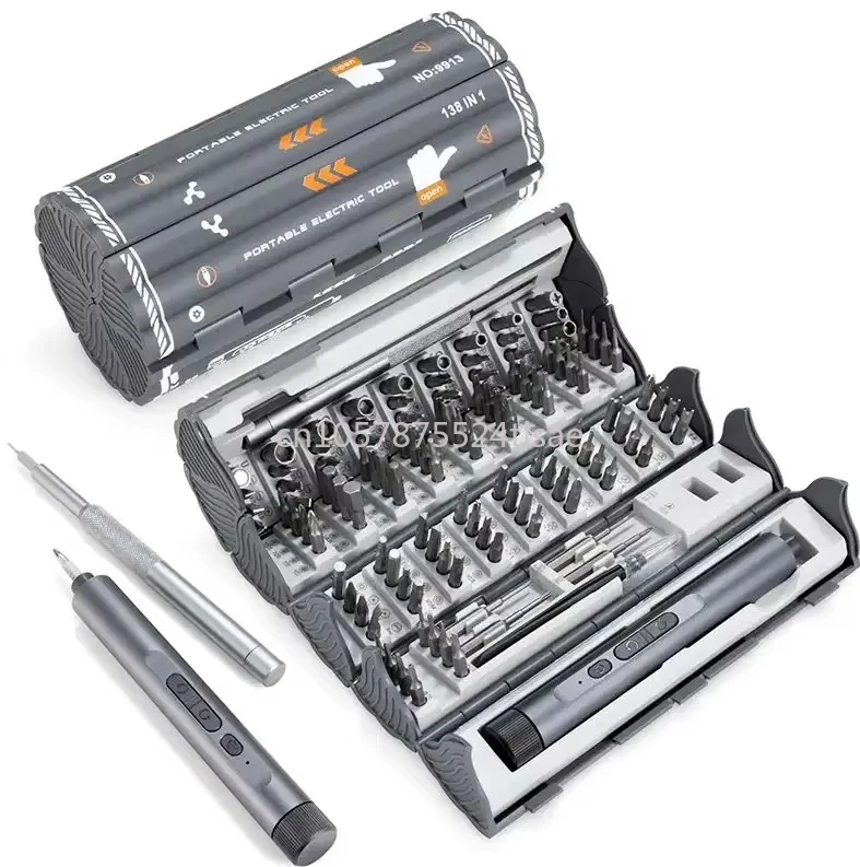 

G High Quality 128 in 1 Repair Kit Magnetic Cordless Electric Screwdriver Bits Tools Set for Mobile Phone Repairing