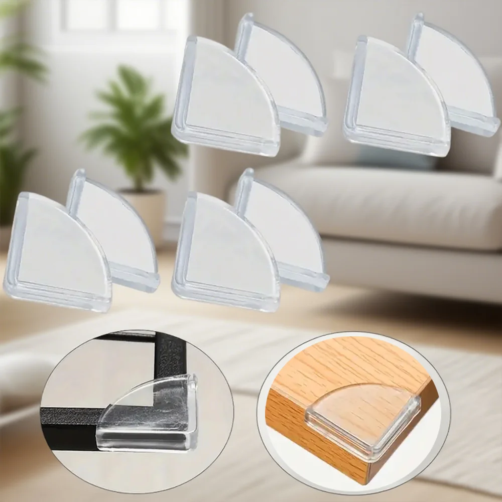 

Kids Anti-Bump Corner Guard, Transparent Silicone Edge Strip, Soft Elastic Protection, Great Helper for Baby Safety
