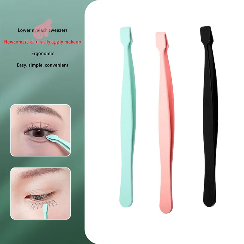 

1 шт., профессиональные пинцеты для глаз, высокоточные портативные специальные пинцеты для нижних ресниц, аппликатор для ресниц «сделай сам», инструменты для макияжа
