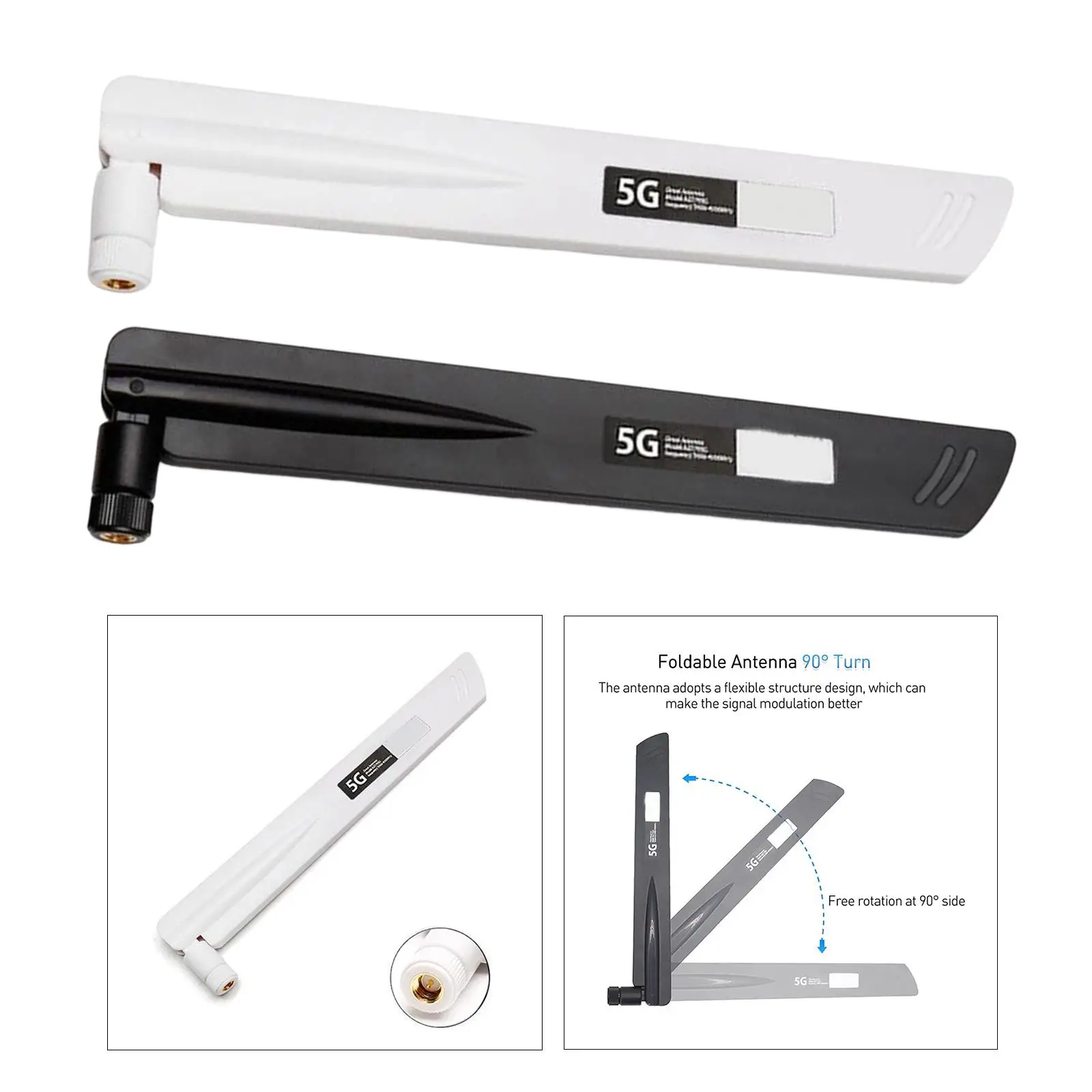 무선 네트워크 용 3G 4G 5G LTE 안테나 18dBi 접이식 600MHz-6000MHz