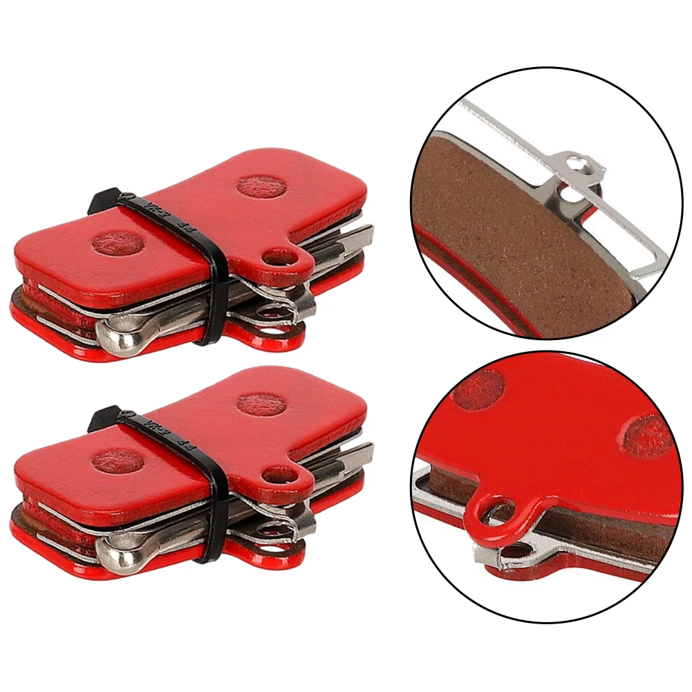 

Red All-Copper Base Brake Pads For MX3 And MX4 Bicycles, Wear-Resistant Disc Brakes, ZEEM640 Design, 2 Pieces