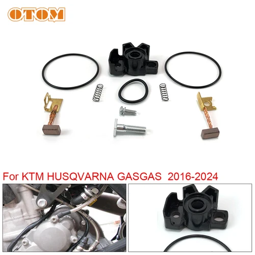 Imagen 1 del producto Kit de reparación de escobillas de carbón para motor de arranque de motocicleta OTOM 79240001000   Para KTM EXC-F HUSQVARNA FE E-STARTER CPL. Piezas del motor 0,5KWQ
