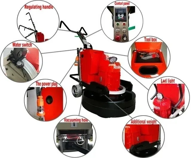 R860-3 High-Efficient Concrete Polishing Machine Top Chinese Brand for Concrete Grinder