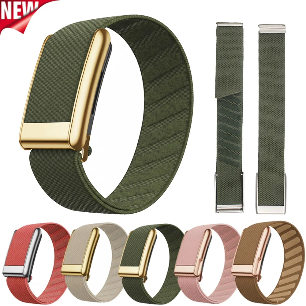 NEUES Sport-Nylonband für Whoop 5.0 Armband für WHOOP 5.0MG Gewebtes Elastisches Band mit Gold/Silber/Roségold Metallrahmen