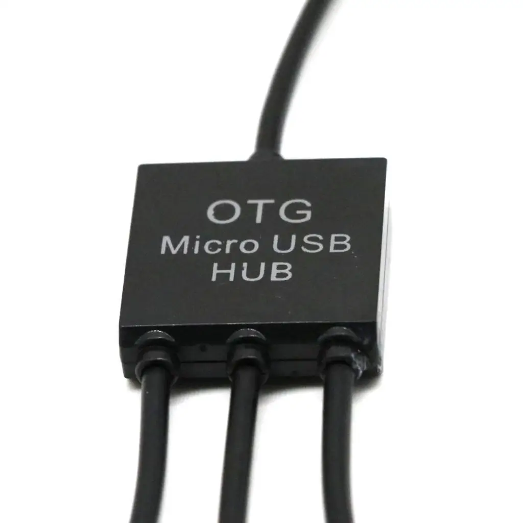 Кабель-адаптер-концентратор Micro USB OTG 3 в 1, для смартфонов Android, ПК