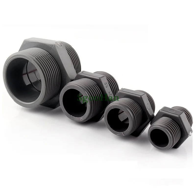 

5~50pcs 1/2"~2" Male Thread PVC Pipe Nipple Connector Hydroponic Planting Frame Joints Irrigation System Connector Fittings