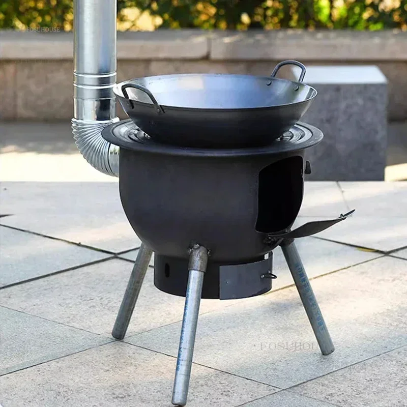 

Новые огненные ямы, сельские дровяные печи, уличные удобные напольные кастрюли, подставки для печей, дровяные бытовые мобильные универсальные печи X