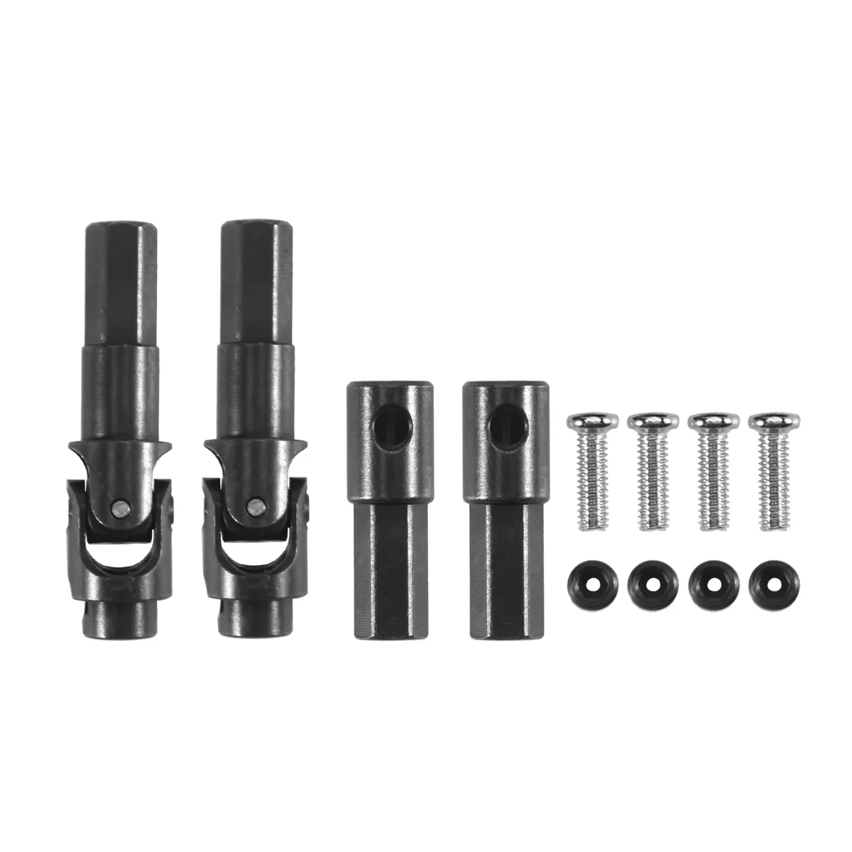 Essieu avant et arrière en métal, arbre d'entraînement, pièces de mise à niveau de voiture RC, WPL C14, C24, C34, B14, B24, B36, MN, D90, MN99S, 4 pièces