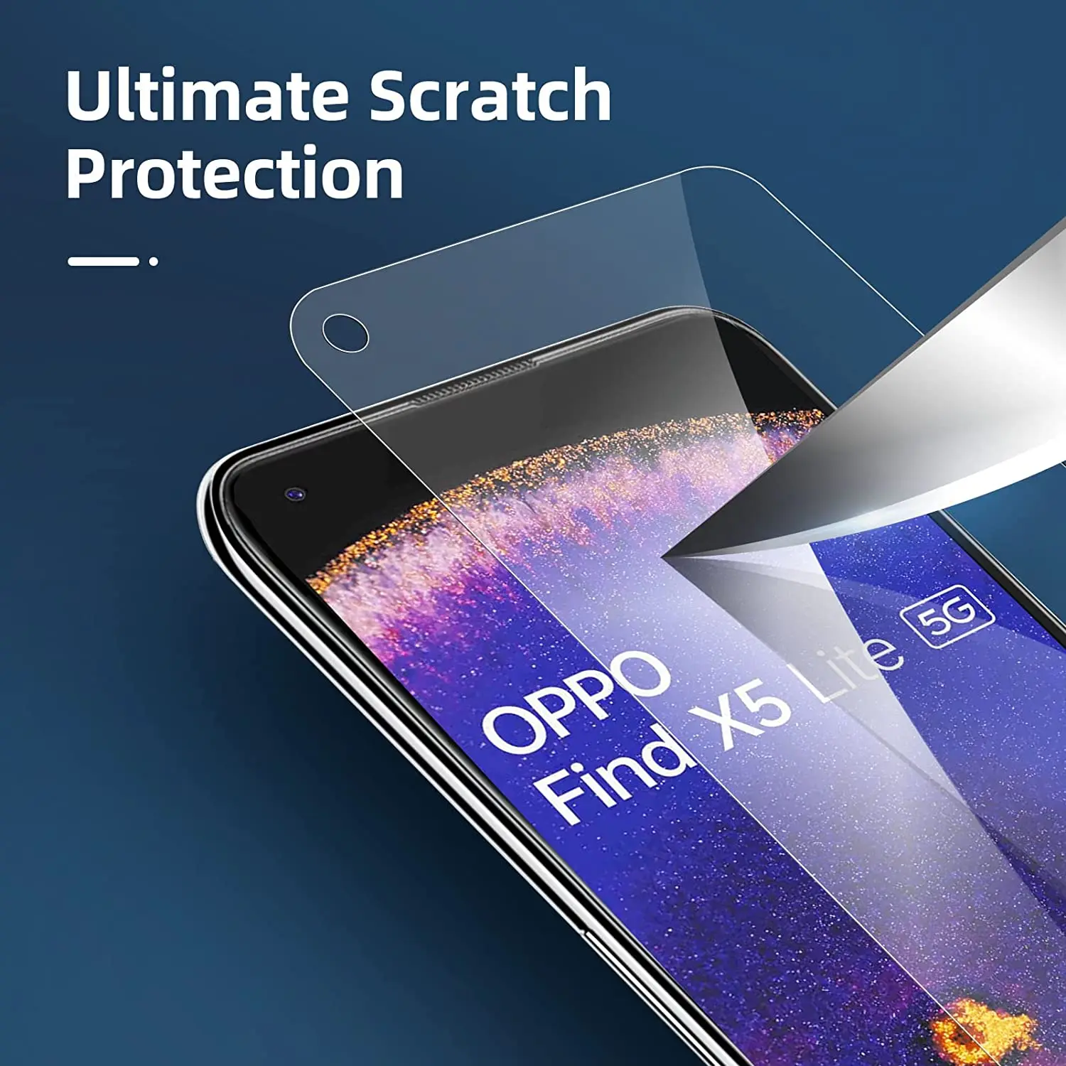 2/4 Uds vidrio templado para OPPO Find X5 Lite película protectora de pantalla de vidrio