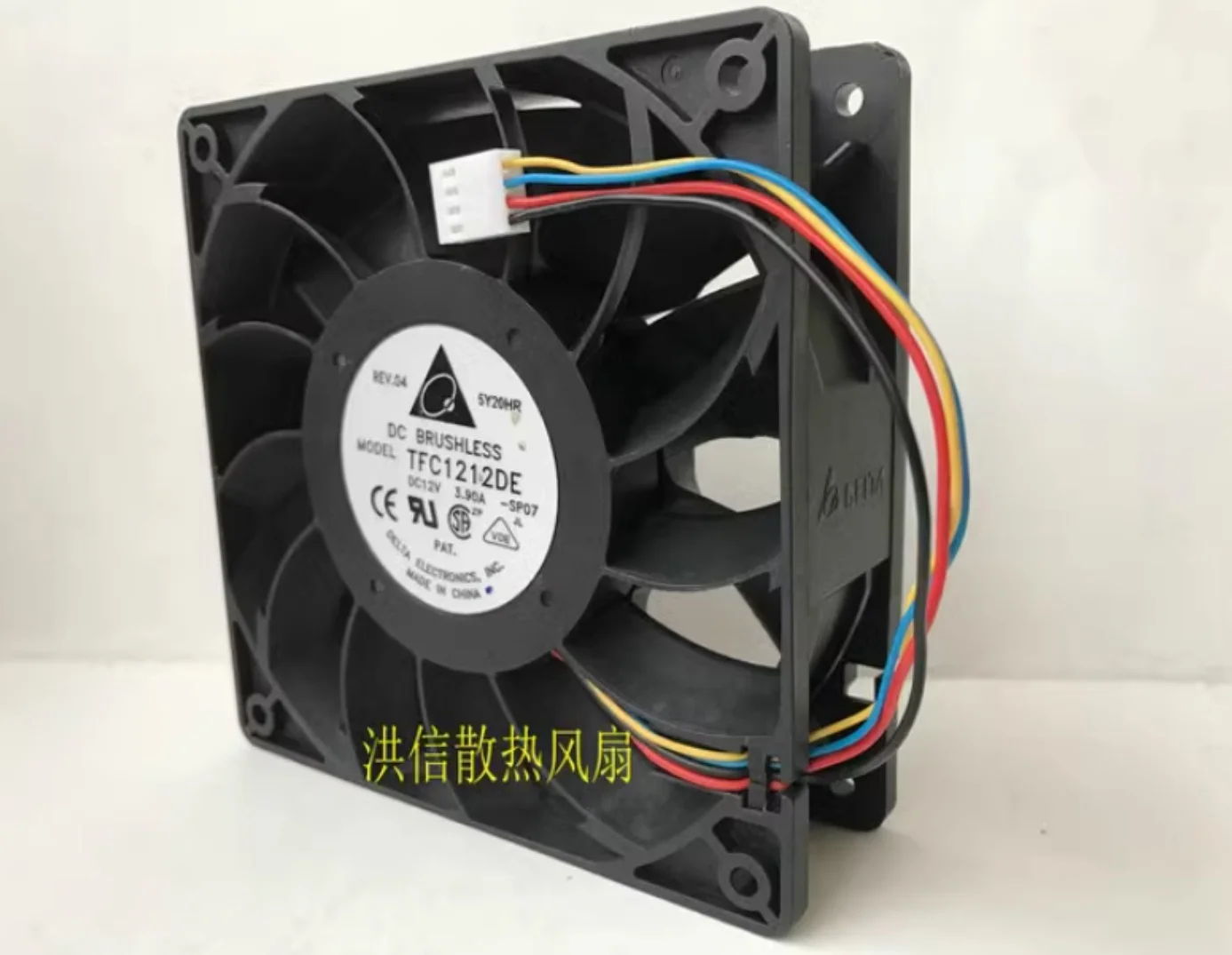 Delta TFC1212DE 12V 3.9A 12cm 120*120*38mm 4 line I fan fan violent large fan