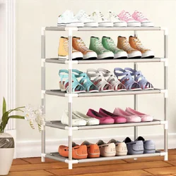 Dustproof Shoe Rack Shoes Storage Cabinet Shelf Door Hallway Stand Organiser Fashion Multi-Layer Shoe Rack Without Dust Cover