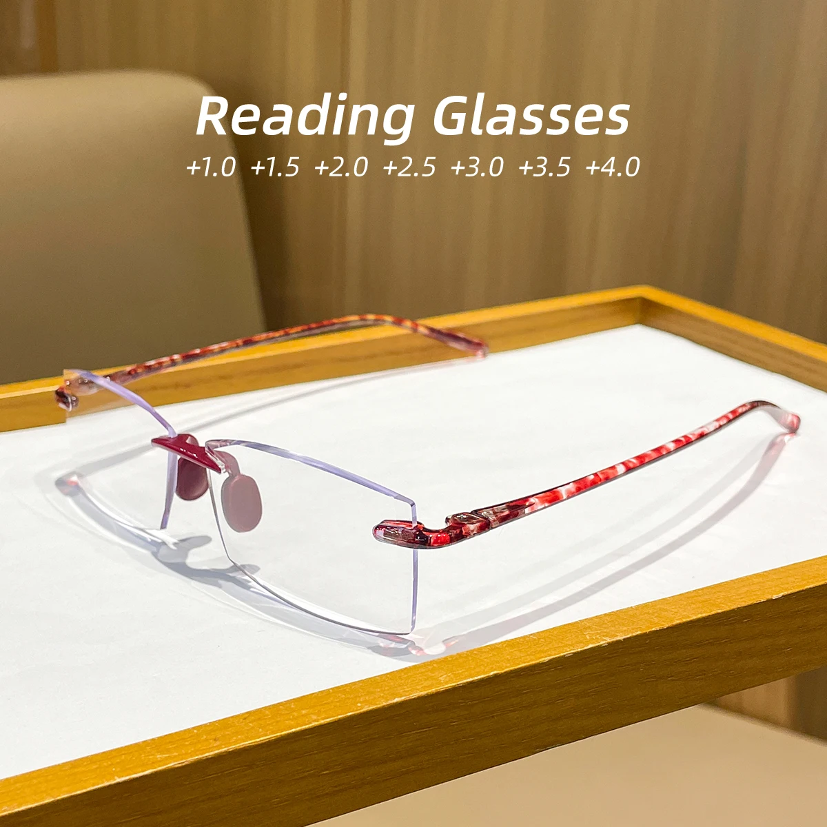 1PC 1PC Women’s Reading Glasses, New Model, High-end Feel, Luxury, Frameless Edge, Atmosphere, Elegant, Versatile, Ultra Clear, Enha - Aliexpress Deal