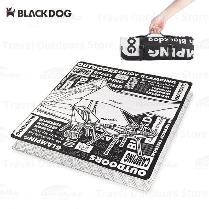 

Naturehike BLACKDOG 58GSM Polyester Waterproof Picnic Mat Outdoor Camping Park Mat Ultralight Thickened Camp Floor Mat Beach Mat