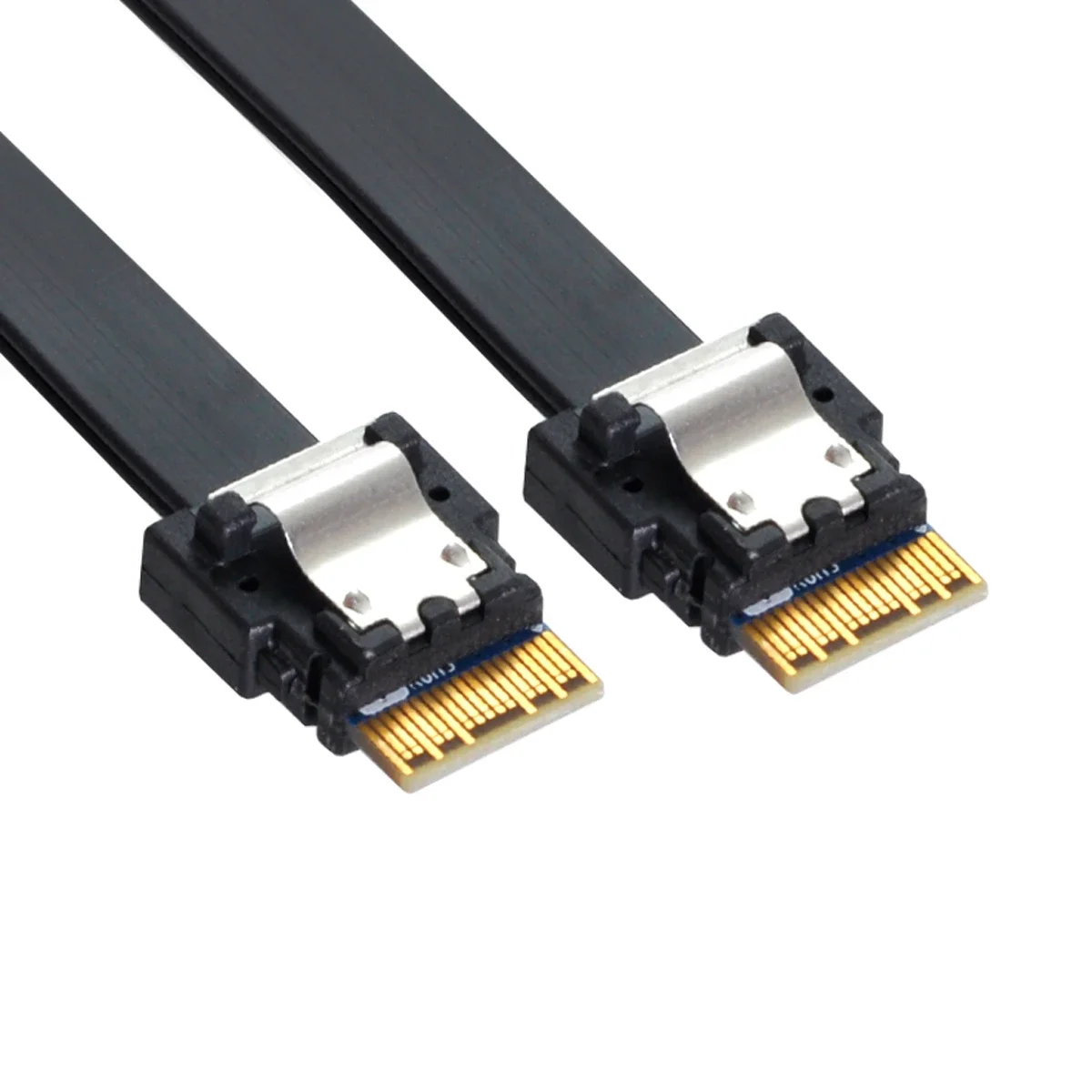 40 ซม. PCI-E Slimline SAS 4.0 SFF-8654 4i 38pin โฮสต์ SFF-8654 Slim SAS เป้าหมายสาย