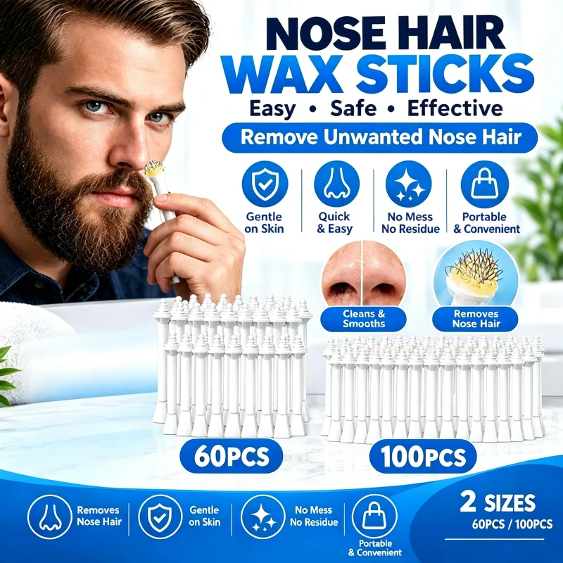 Unisex Einweg-Nasenhaar-Entferner Sticks Schnell Einfach Tragbar Ohne Rückstände Nasenhaar-Entfernungs-Applikator – Detail 1