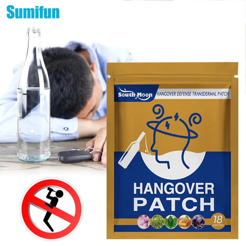 18Pcs Quit Drinking Patch Prevent Alcoholism Hangover Medical Plaster Alcohol Addiction Protect Liver Massage Care Sticker