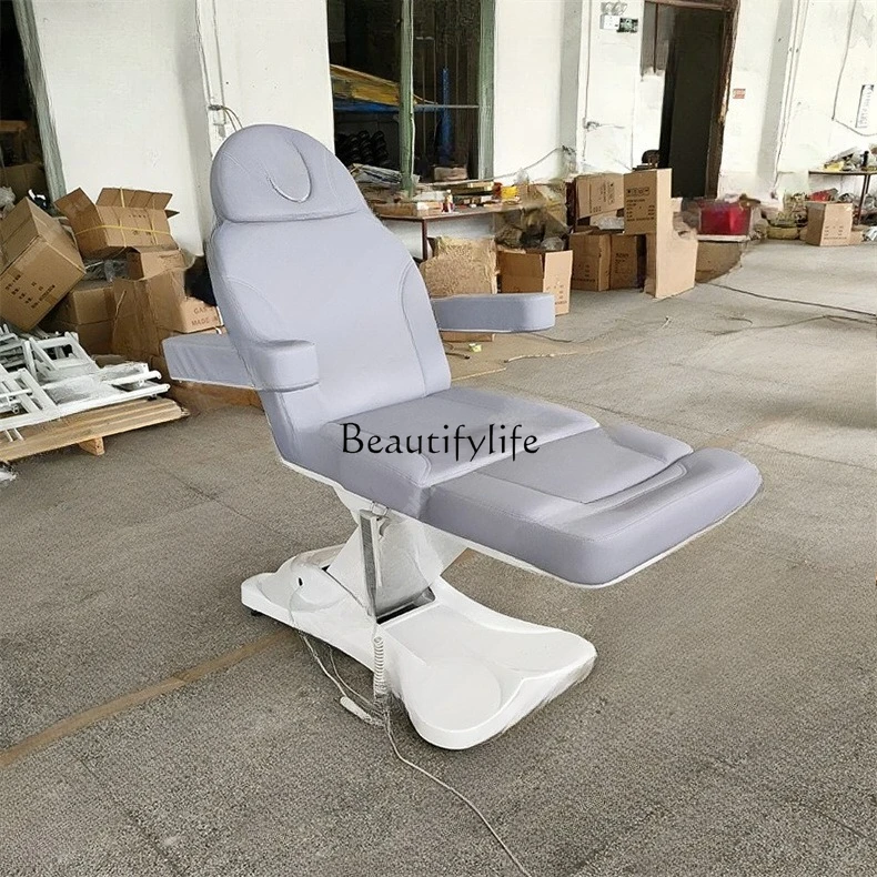 

03.Modern Beauty Bed Purple 3/4 Motor Electric Beauty Massage Bed