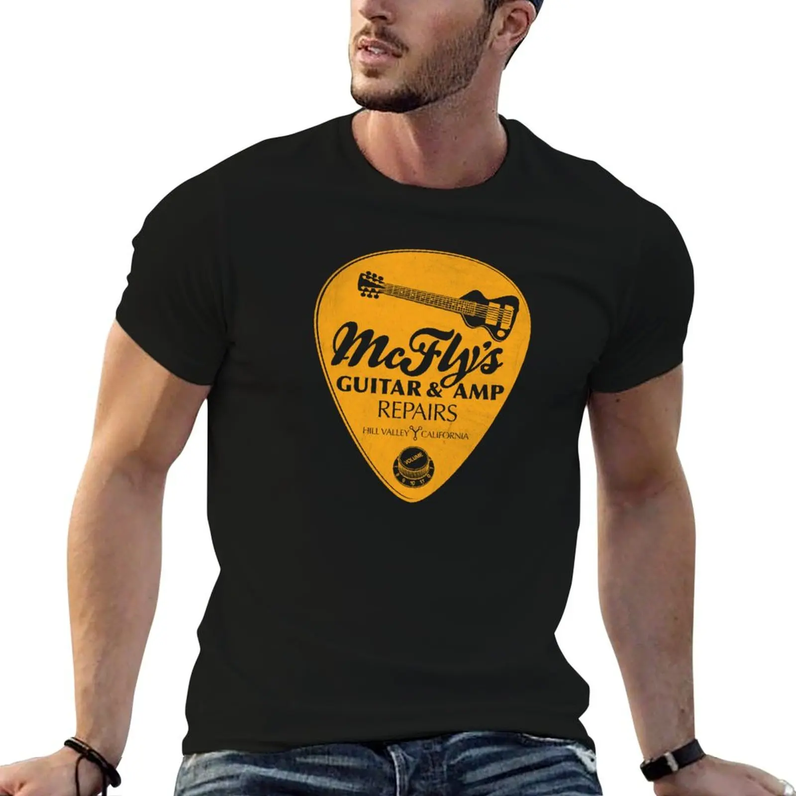 McFly's Repairs - Orange T-Shirt Durable Work Wear T-Shirt