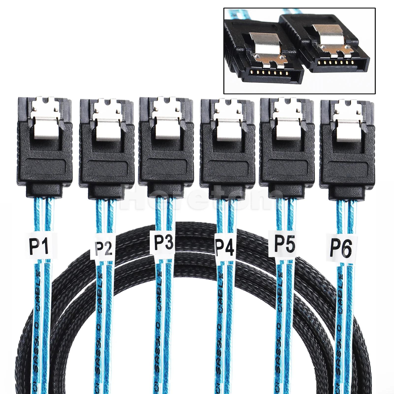 

SATA 3.0 III 6Gbps SAS Cable for Server SATA 7 Pin to SATA 7 Pin Data Cable ​Breakout Cable Hard Drive Splitter Cable