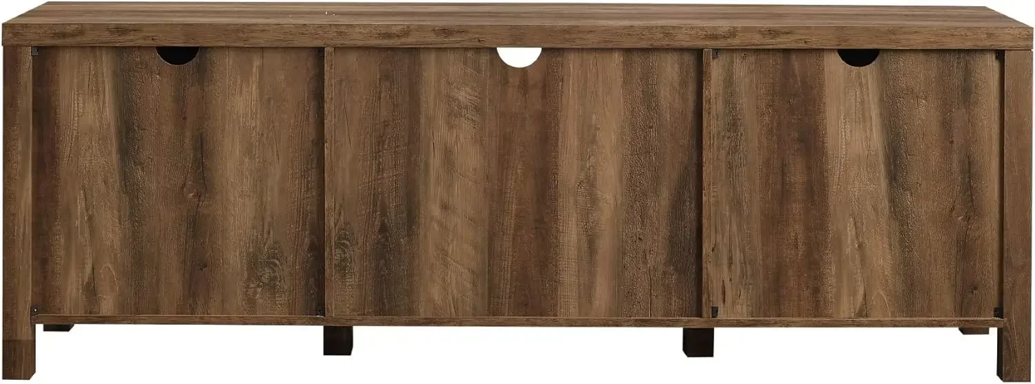 Georgetown Modern Farmhouse Double Barn Door TV Stand for TVs up to 80 Inches, 70 Inch, Rustic Oak