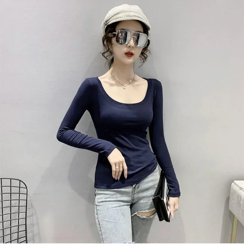 Skinny Women Sleep Tops Sexy Tender Soft Lounge Stylish S-3XL High Elasticity Solid Elegant All-match 15 Colors Homewear Chic