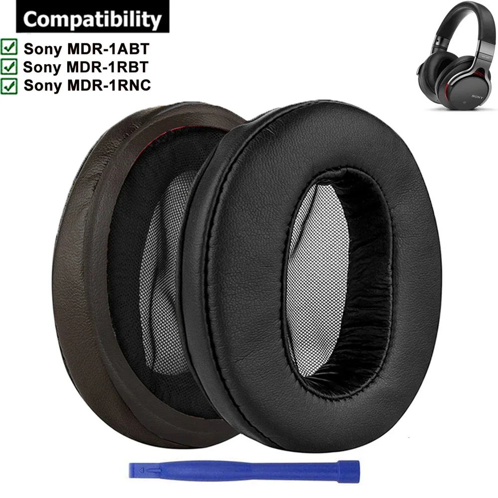 1 paio di coppe di ricambio per cuscinetti auricolari di ricambio per cuffie paraorecchie parti di riparazione per cuffie Sony MDR-1ABT MDR-1RBT MDR-1RNC