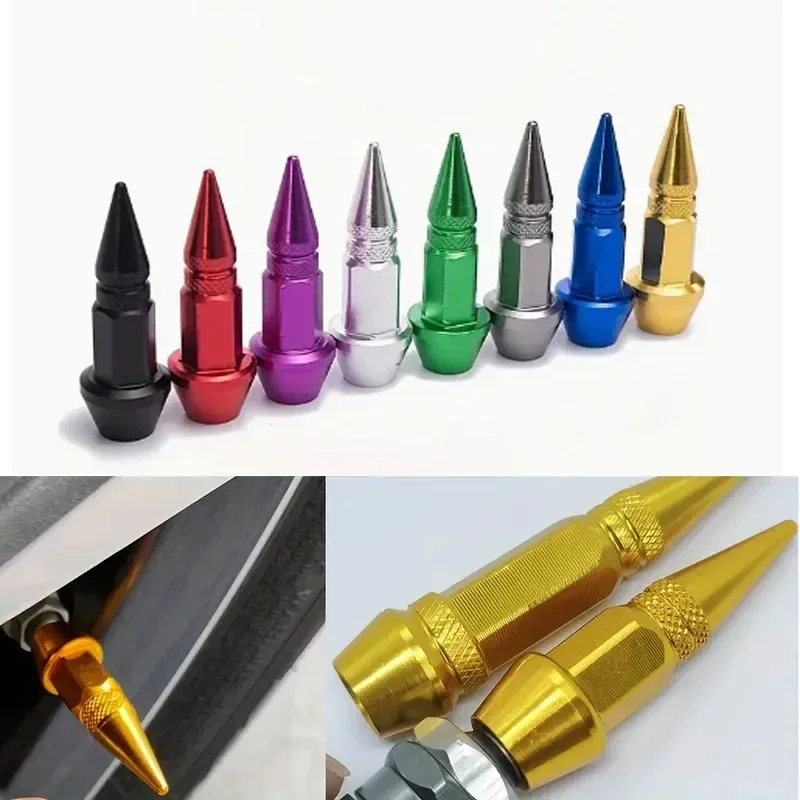 

Tire Wheel Valve Caps 4pcs Universal Fits For Car Motorcycle Bike Wheel Tires Valves Tyre Stem Cap Air Airtight Cover