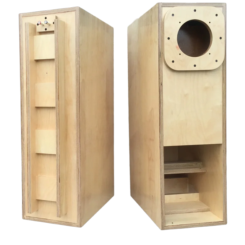 Craftsmen Customized One Pair 6.5 Inch Full-Range Birch Plywood Empty Cabinet Box DIY HiFi Fe166en Speaker Shell