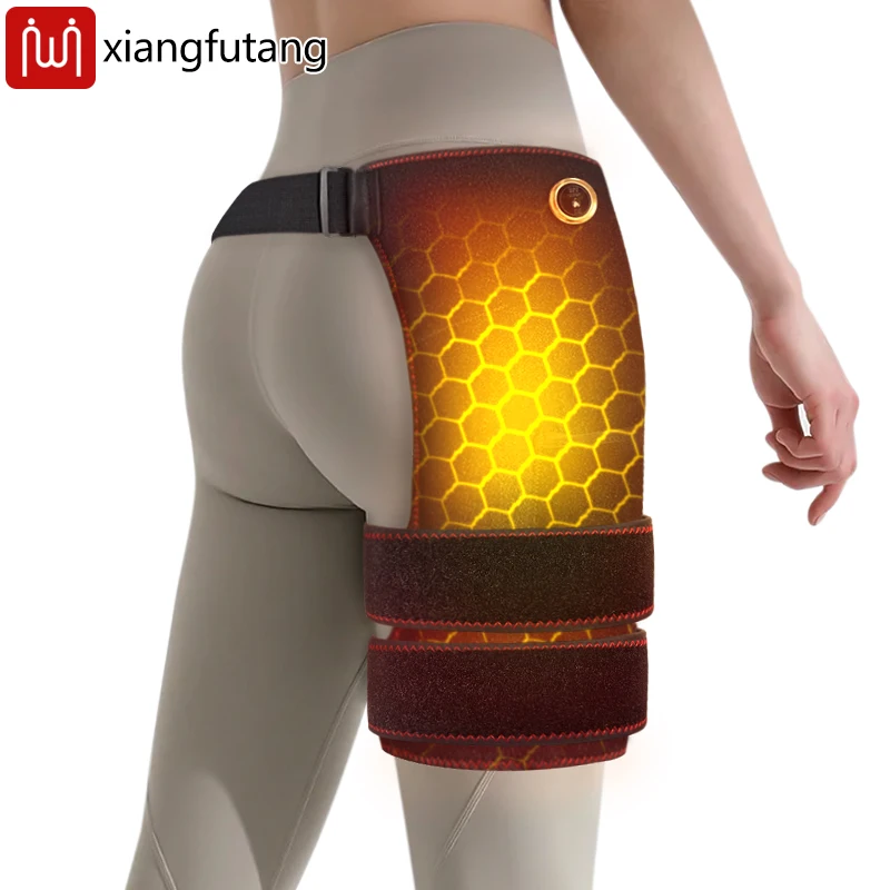 

Carbon Fiber Heating Dual-Strap Hip Support Vibration Massage Hip Massager Sports Joint Injury Recovery Heated Hip Support