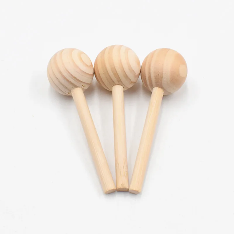 5pcs/lot Wood Ball Stick Wooden Bead Sticks Wood DIY Supplies Wedding Wood Rods for DIY Craft