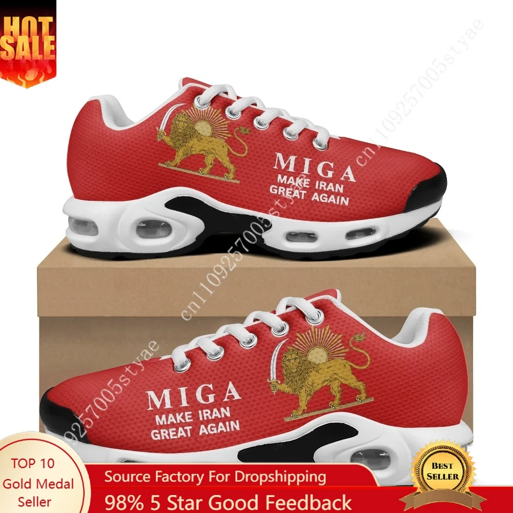 

MAKE IRAN GREAT AGAIN Air Cushion Sneakers Mens Womens Teenager Sports shoes High Quality Custom Mesh Sneaker