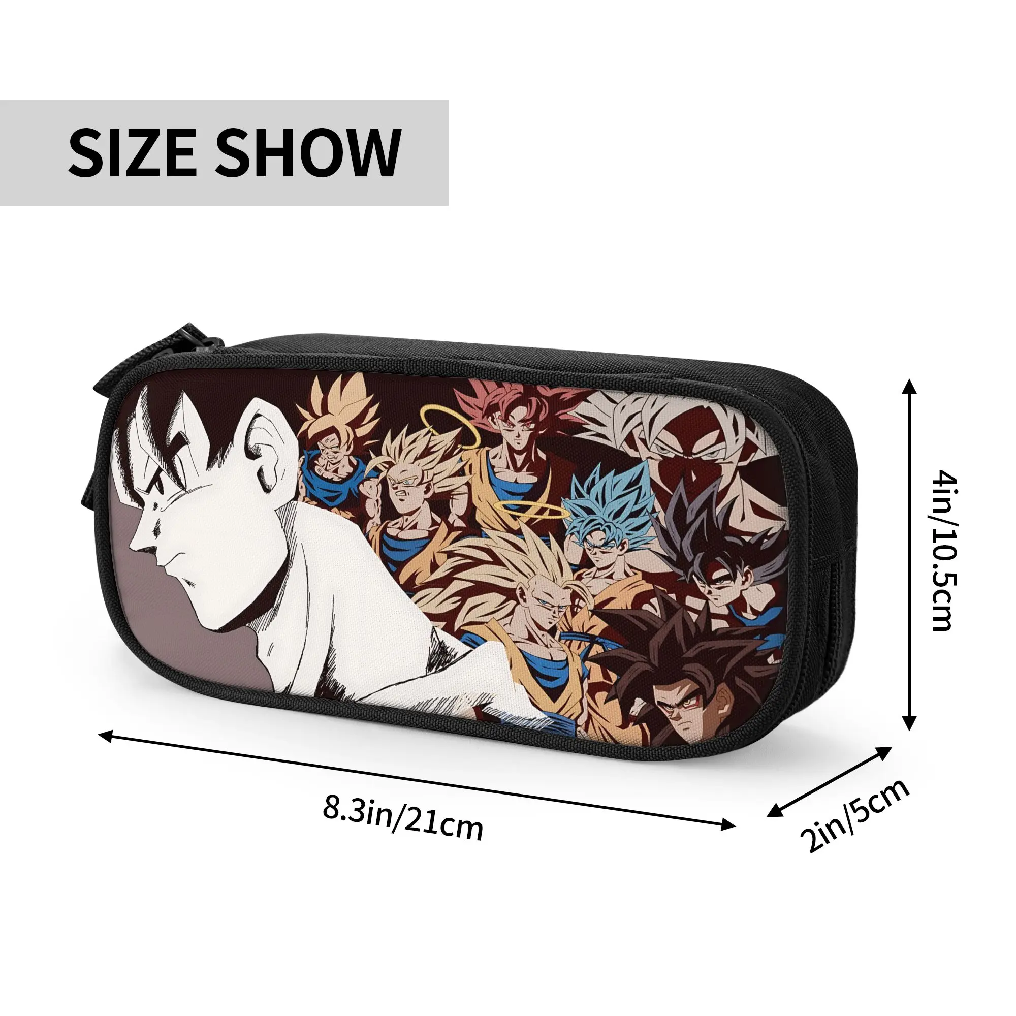Custom Dragon Ball Z Large Capacity Bags for Child  School Pencil Bag for Boys Gilrs Kids
