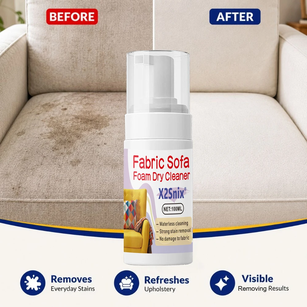 Fabric Sofa Dry Cleaning Foam Multi-function Cleaning Agent Suitable for Sofa Canvas Clothes Without Water Detergent