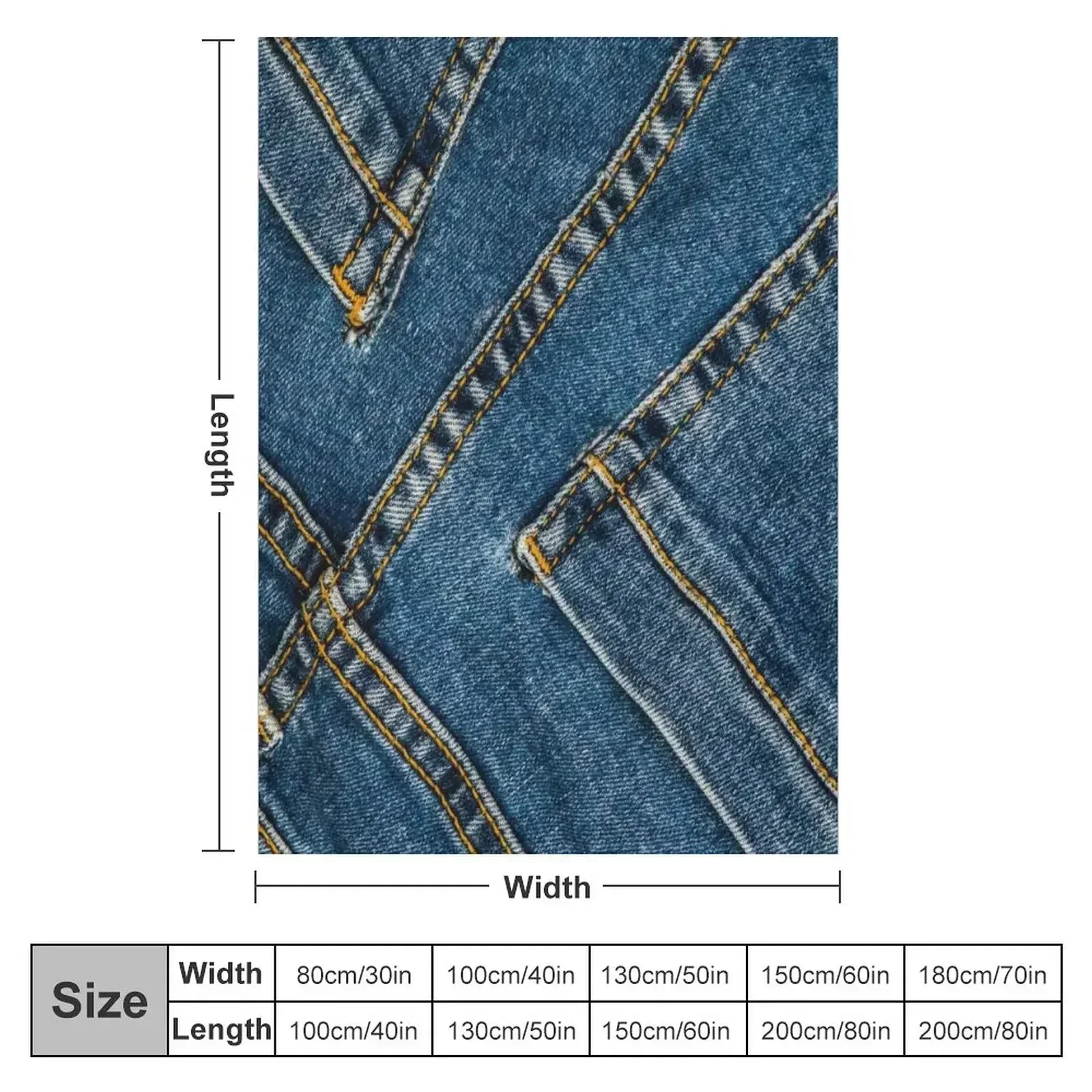 New Diagonal two pocket I love bluejeans denim Throw Blanket Furry Warm Decorative Beds Travel Baby Beach Blankets