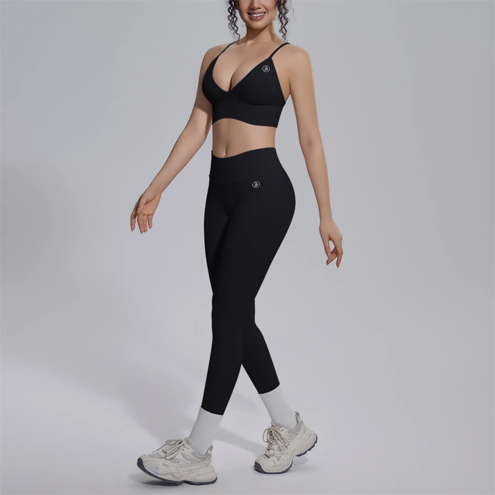 Allure The Brand Women Two Piece Workout Sets Support Sports Bras Matching Booty Lifting Leggings Gym Yoga Outfits Shockproof