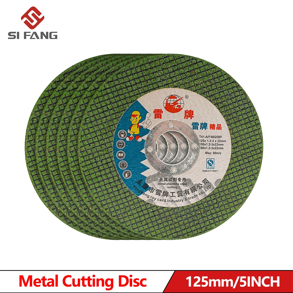 5 Pcs Metal Cutting Discs 125mm Cut Off Wheels Flap Sanding Discs Grinding Discs Angle Grinder Wheel Resin Grinding