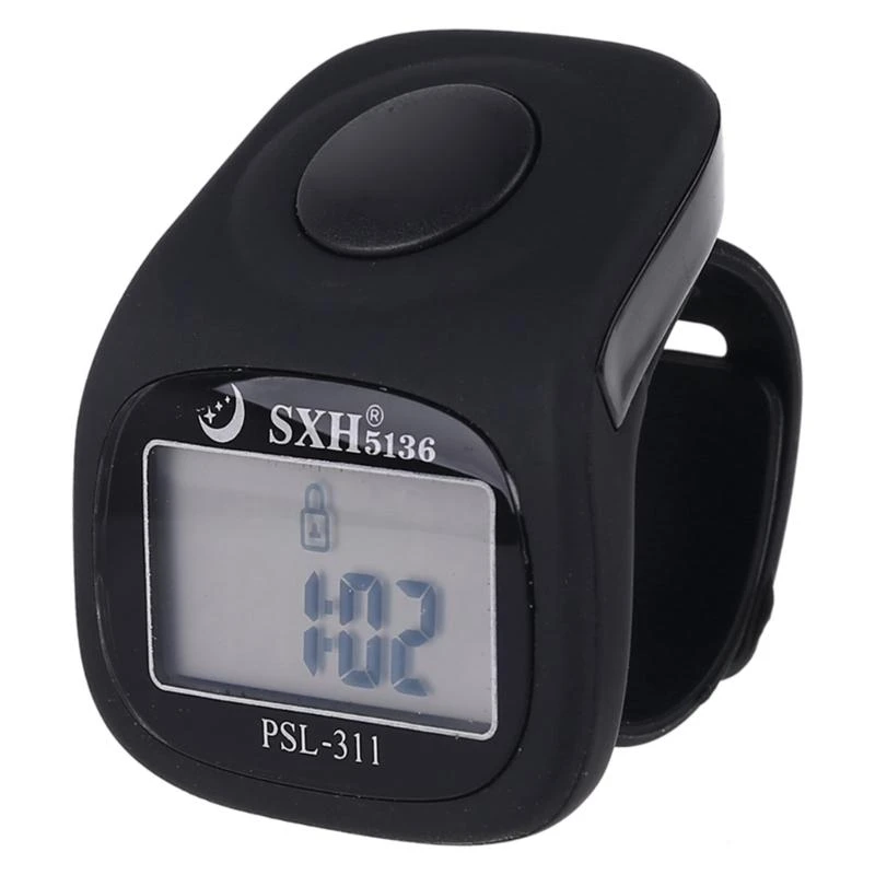 LED Finger Tally Zähler Elektronische Digital Display Finger Hand Tally Zähler Zählen Ziffern Display für Menschen Muslime M4YD