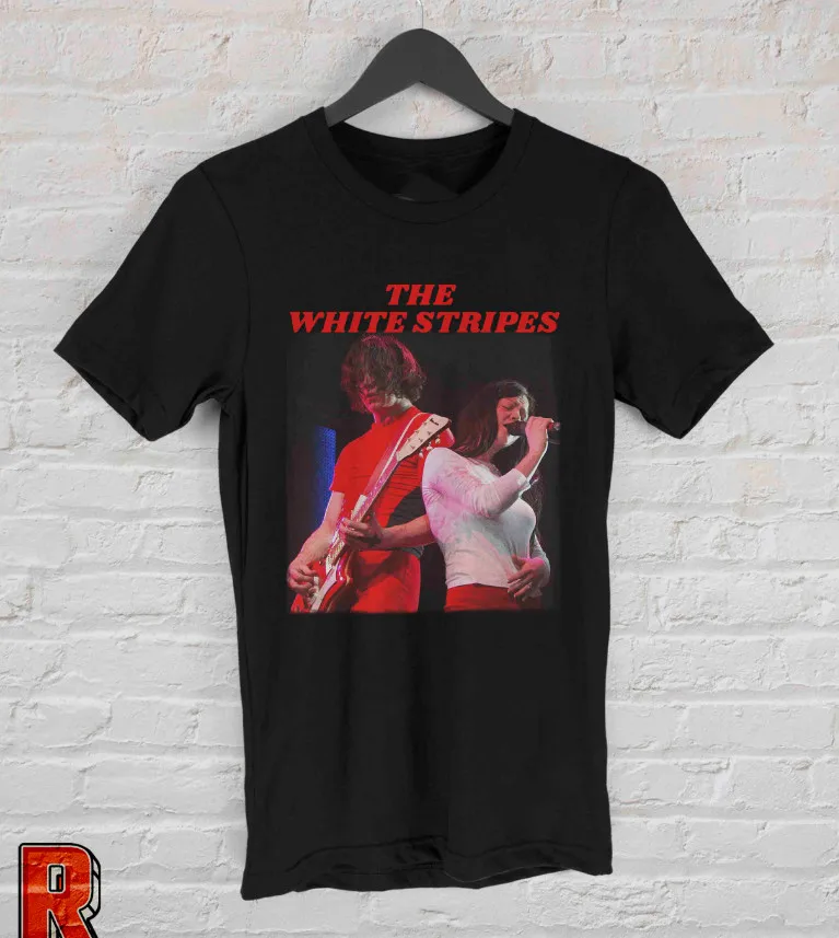 Les rayures blanches Vintage années 90 Blues Rock groupe de musique t-shirt taille S 5XL