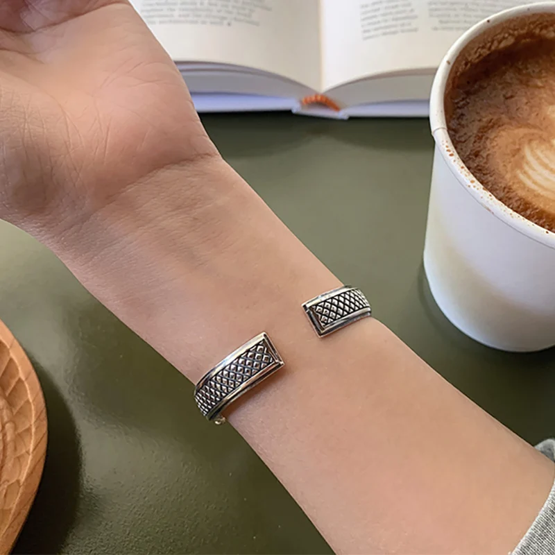 Foxanry bracciale con motivo a cuore d\'amore Color argento per coppie di donne gioielli da festa fatti a mano eleganti Vintage classici alla moda