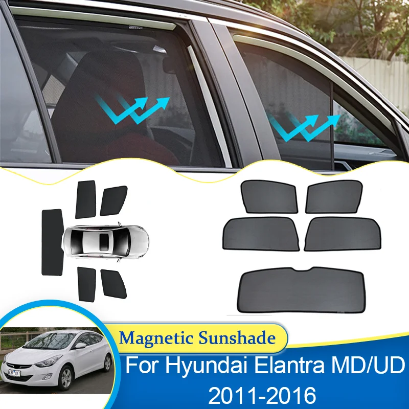 For Hyundai Elantra MD/UD Avante i35 2011 2012 2013 2014 2015 2016 Windows Sunshade Privacy Shading Visor Auto Parts Accessories