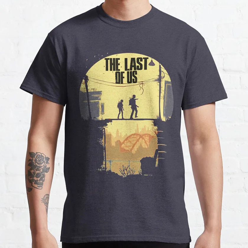 Day Gifts Last Of Us Joel And Ellie Family survival horror video game graphic t shirt for fan 100% cotton plus size clothes tops