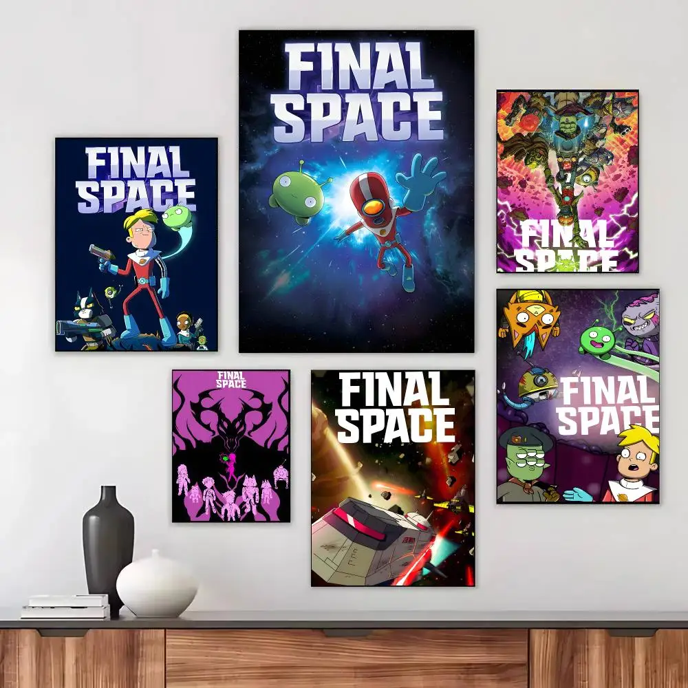 Final Space Animation Space Opera Poster Modern Aesthetic Wall Art Print Minimalist Bedroom Living Room Home Decor Gift