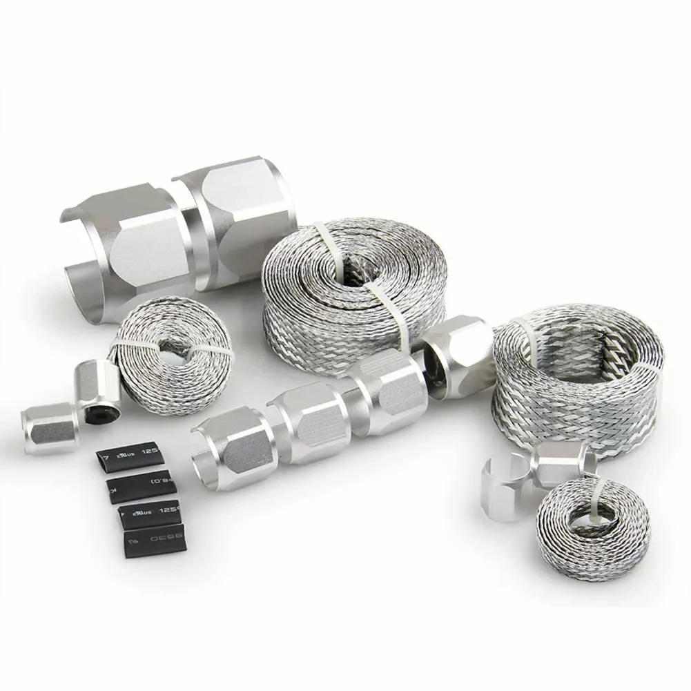 

Modified Oil Pipe Braided Mesh Belt Kit Vacuum Fuel Line Radiator Heater Hose 8092