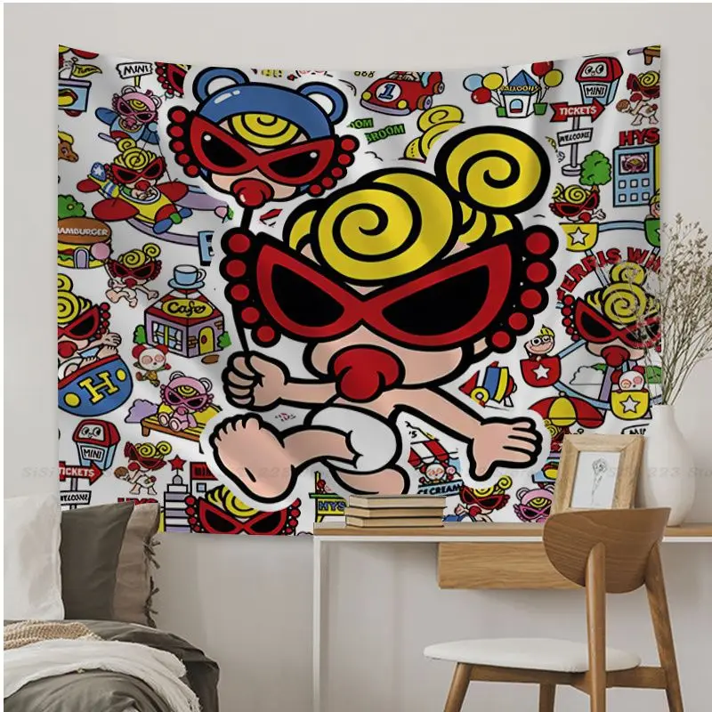 Japan Fashion Hysteric Mini Cartoon Tapestry Art Science Fiction Room Home Decor Cheap Hippie Wall Hanging