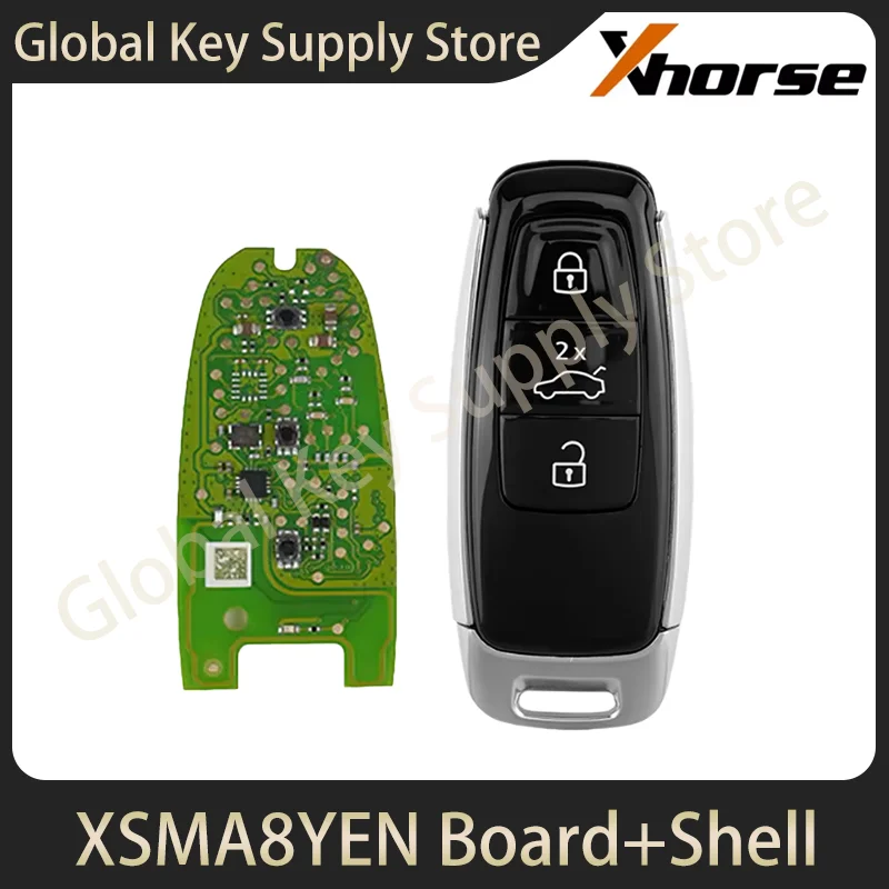 Xhorse MLB Remote Key Version XSMA8YEN OEM Chip Solution PCB With Shell For Audi A4 A6 A8 A5 A7 Q5 Q7 Q8 MLB System