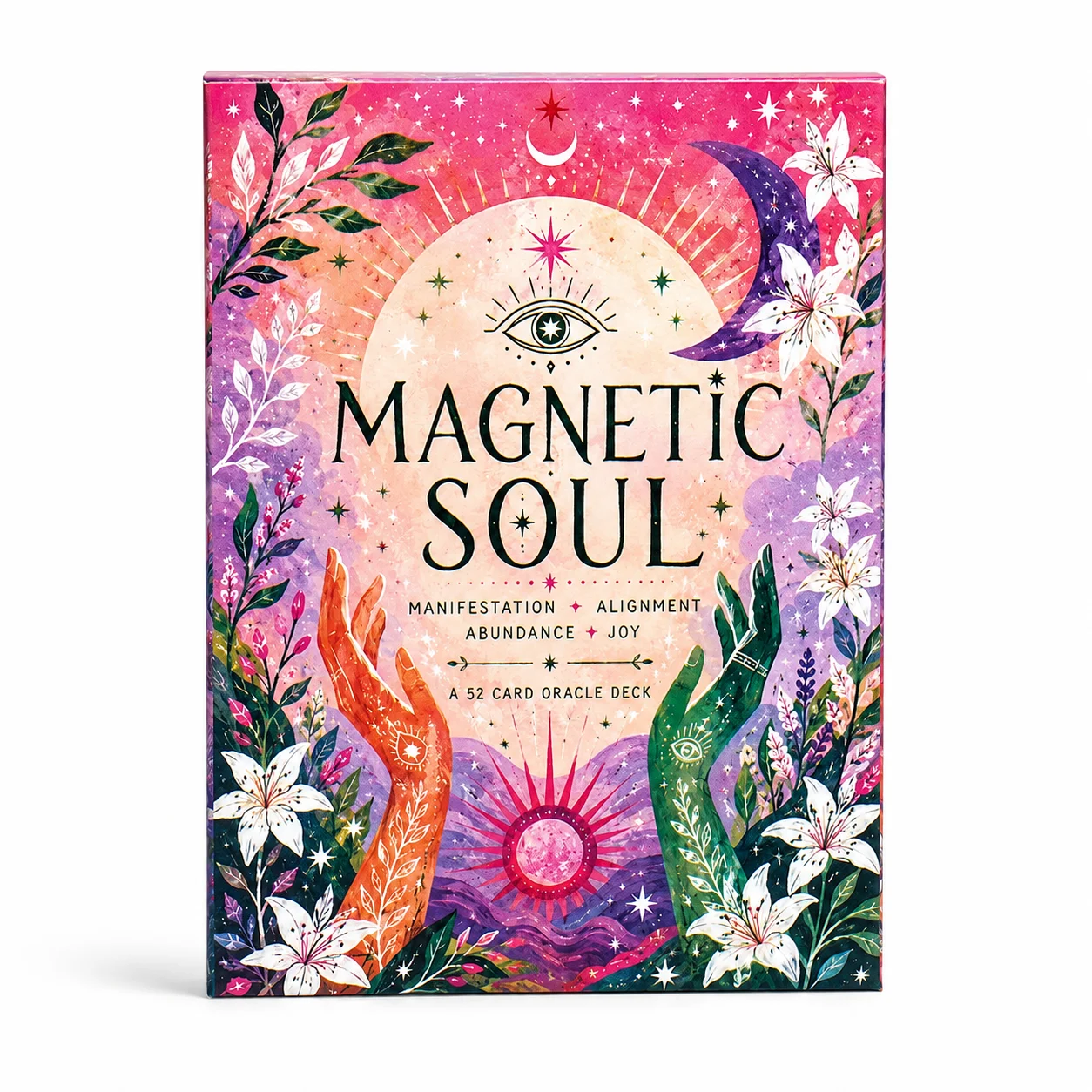 MAGNETIC SOUL 52 Card Oracle Deck for Manifestation Abundance and Positive Energy Daily Guidance Affirmation Cards for Intuition